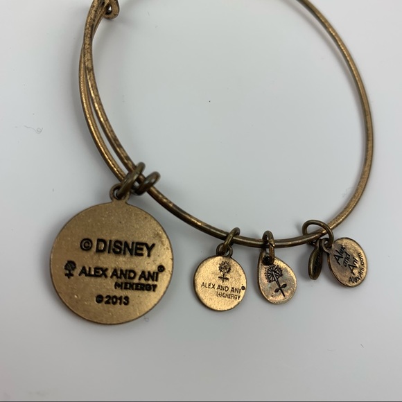 Alex and Ani Walt Disney World Bracelet Cinderella’s Castle Gold Bangle - Picture 9 of 11